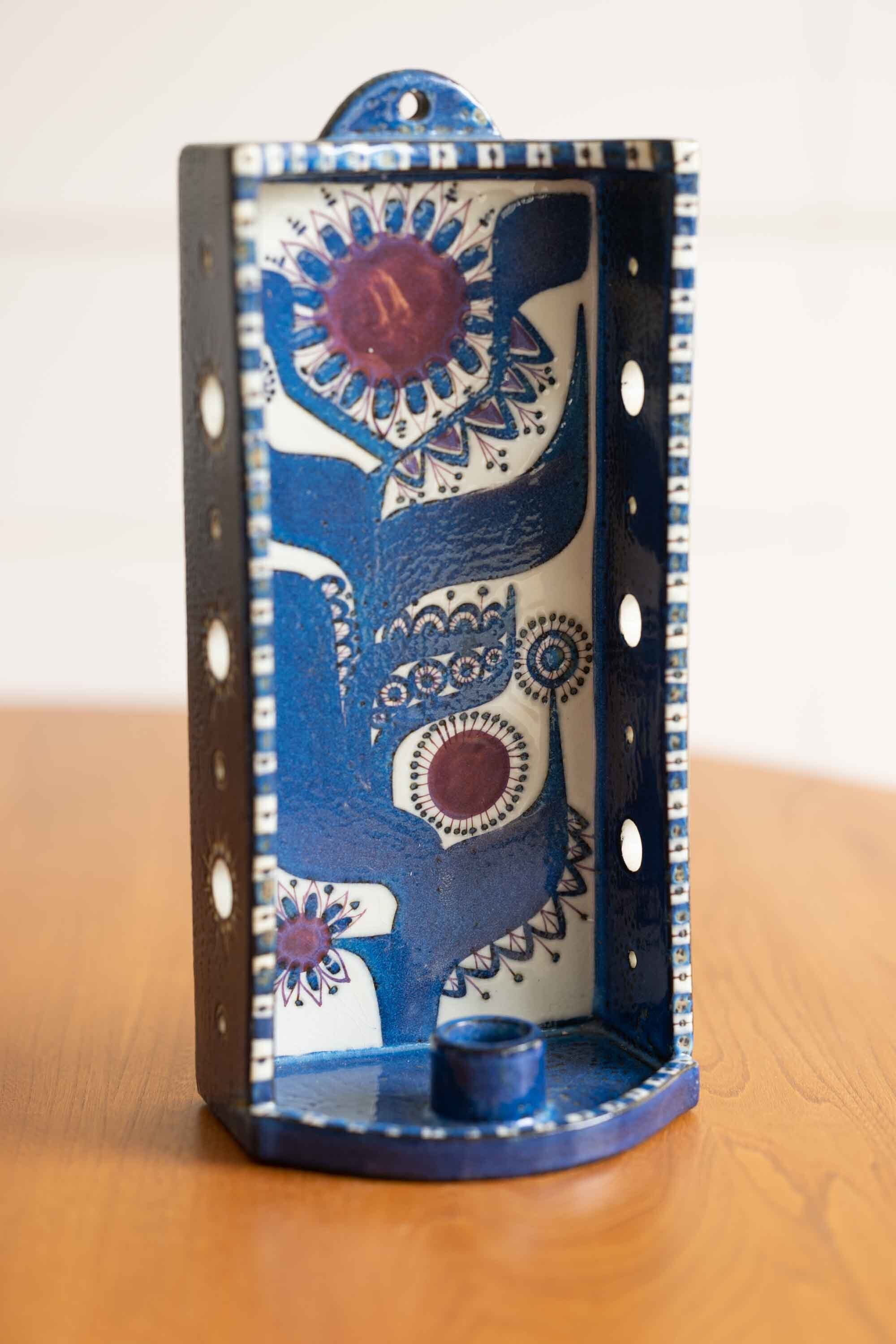 アルミニア窯 (ロイヤルコペンハーゲン)Berte Jessenデザイン 1960年代製 キャンドルホルダー