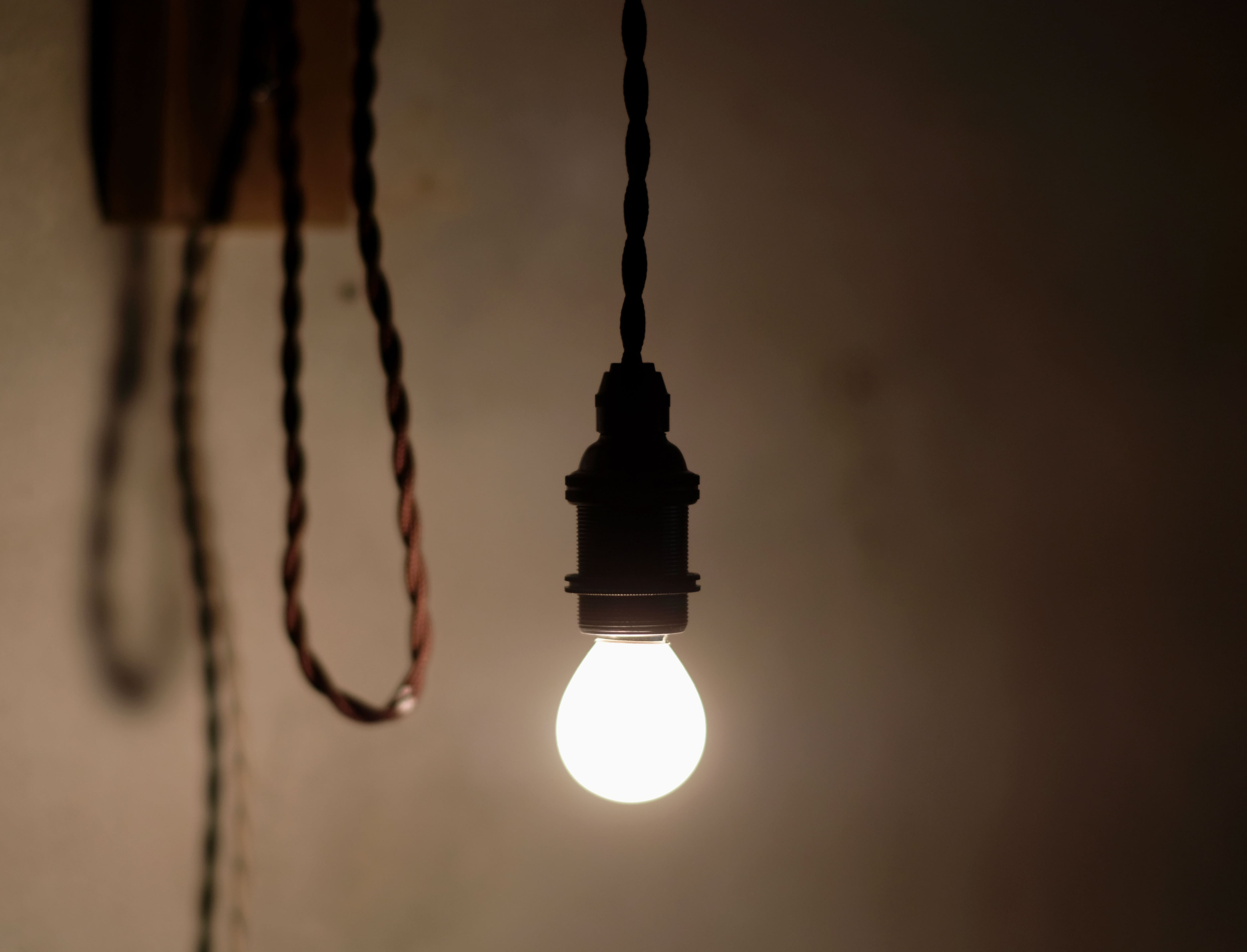 LAMP]壁掛け滑車ランプ | はいいろオオカミ＋花屋西別府商店