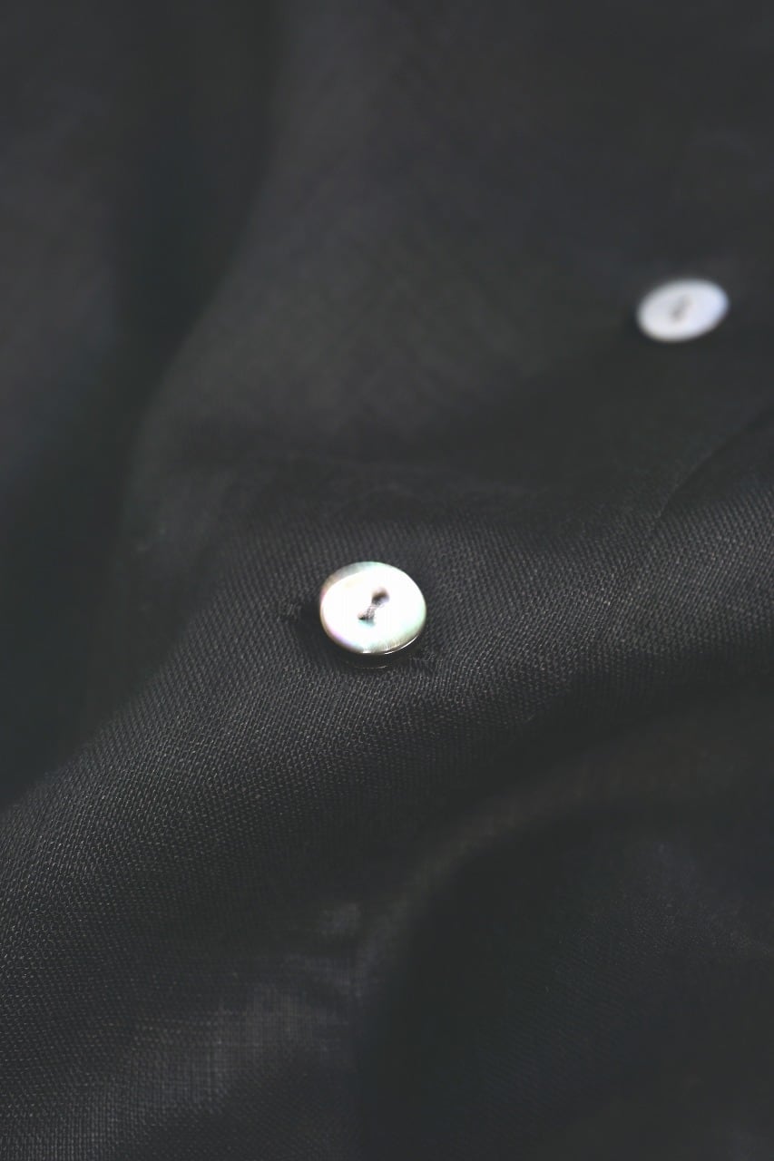 French Linen Open Collar S/S O/P