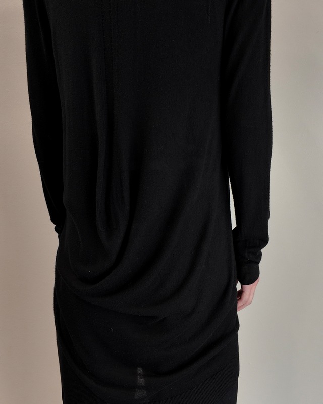 【ANN DEMEULEMEESTER】long length deformed knit