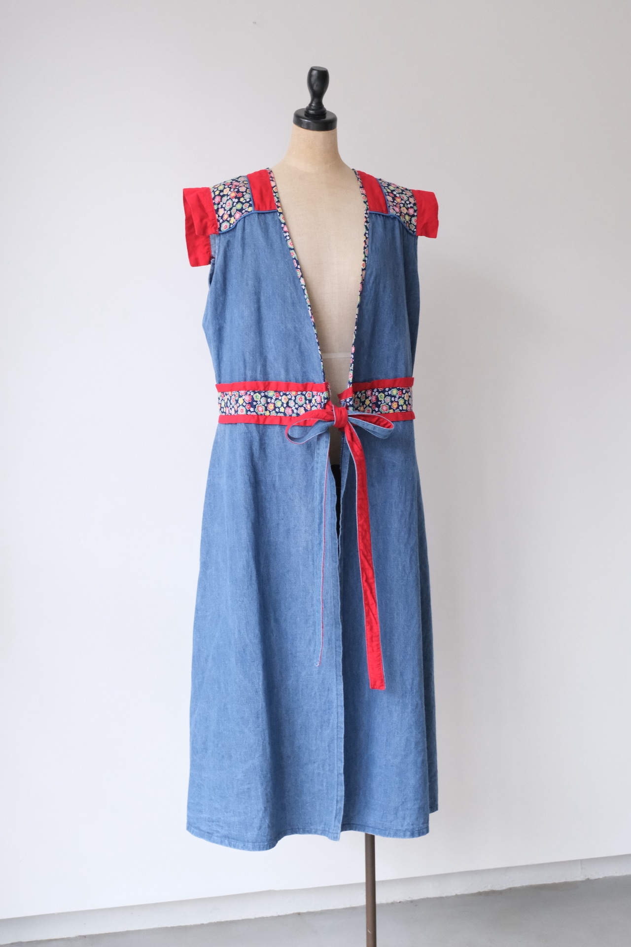 Floral accent wrap dress