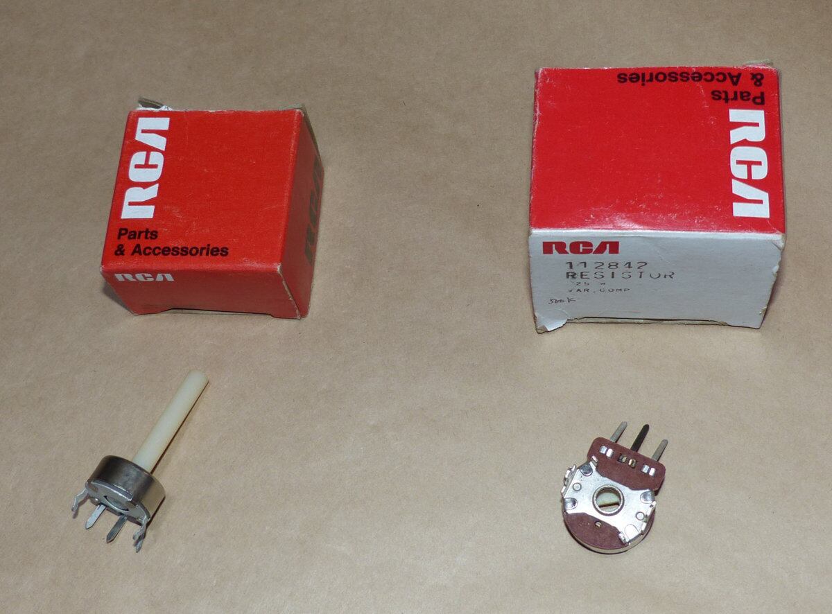 RCA 5T4 未使用品 2本 [37299] 可変抵抗器 2種 2個 RCA