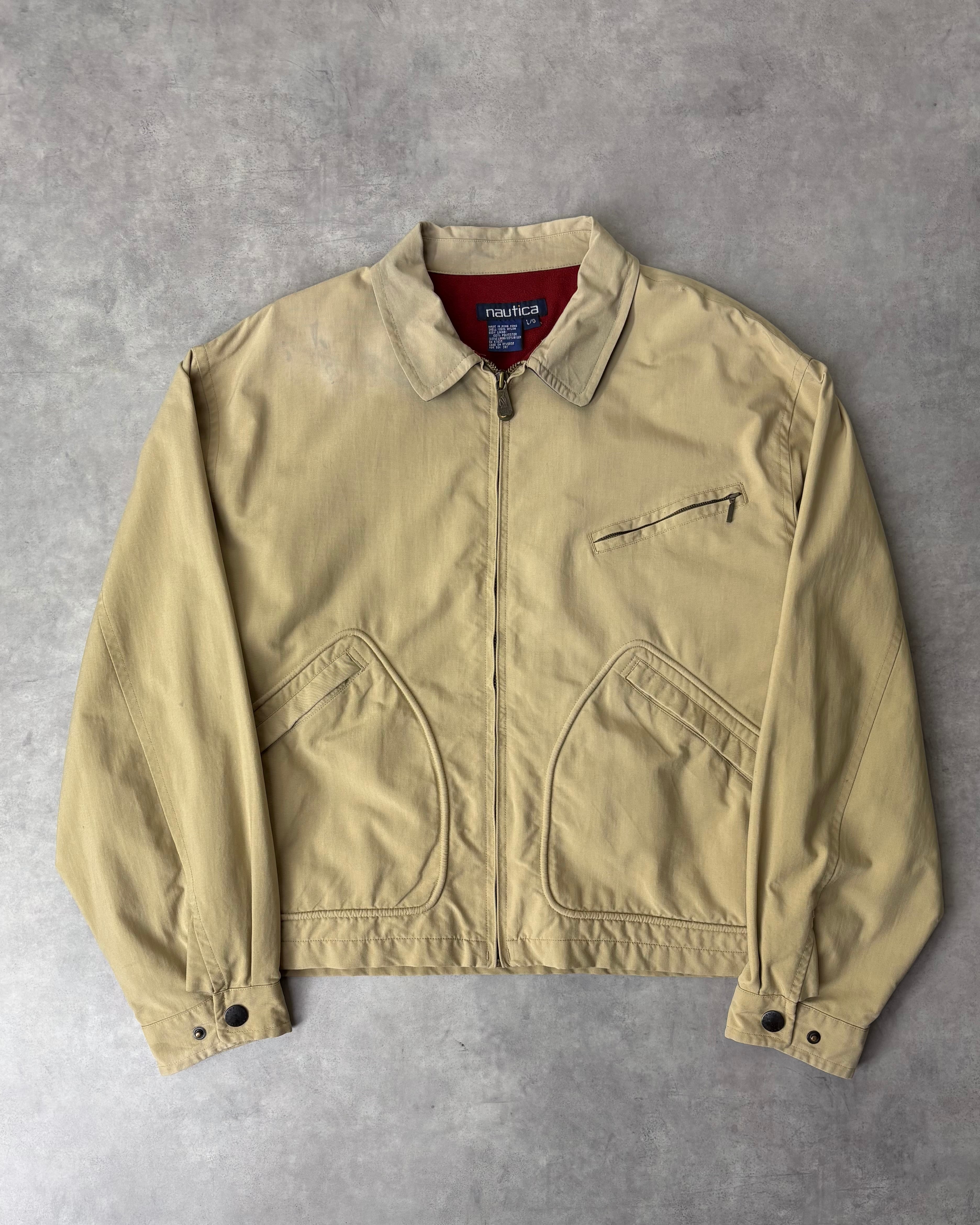 90s nautica Fleece Lining Nylon Shell Blouson