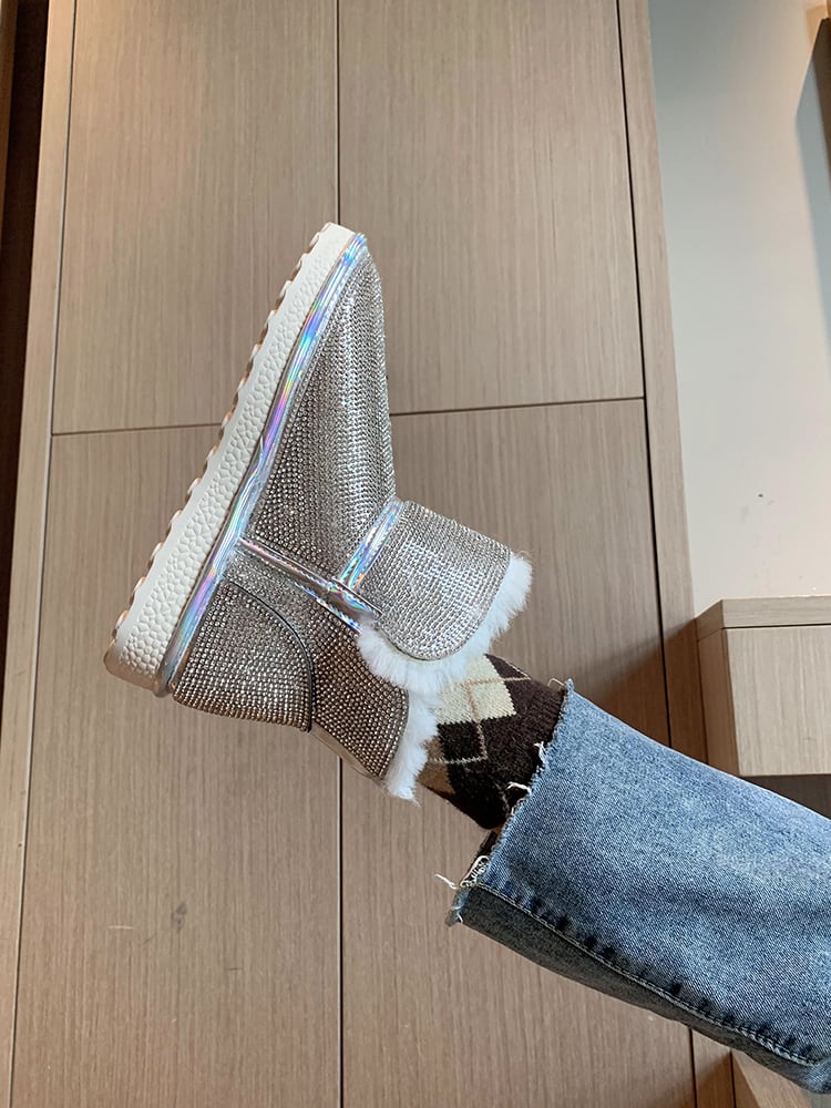 ブーツレディースウィンタースタイルベルベットショート 靴 シューズ コットン 大人ガーリー スウィート キュート カジュアル 冬物 防水 部族の婦人靴75977307936