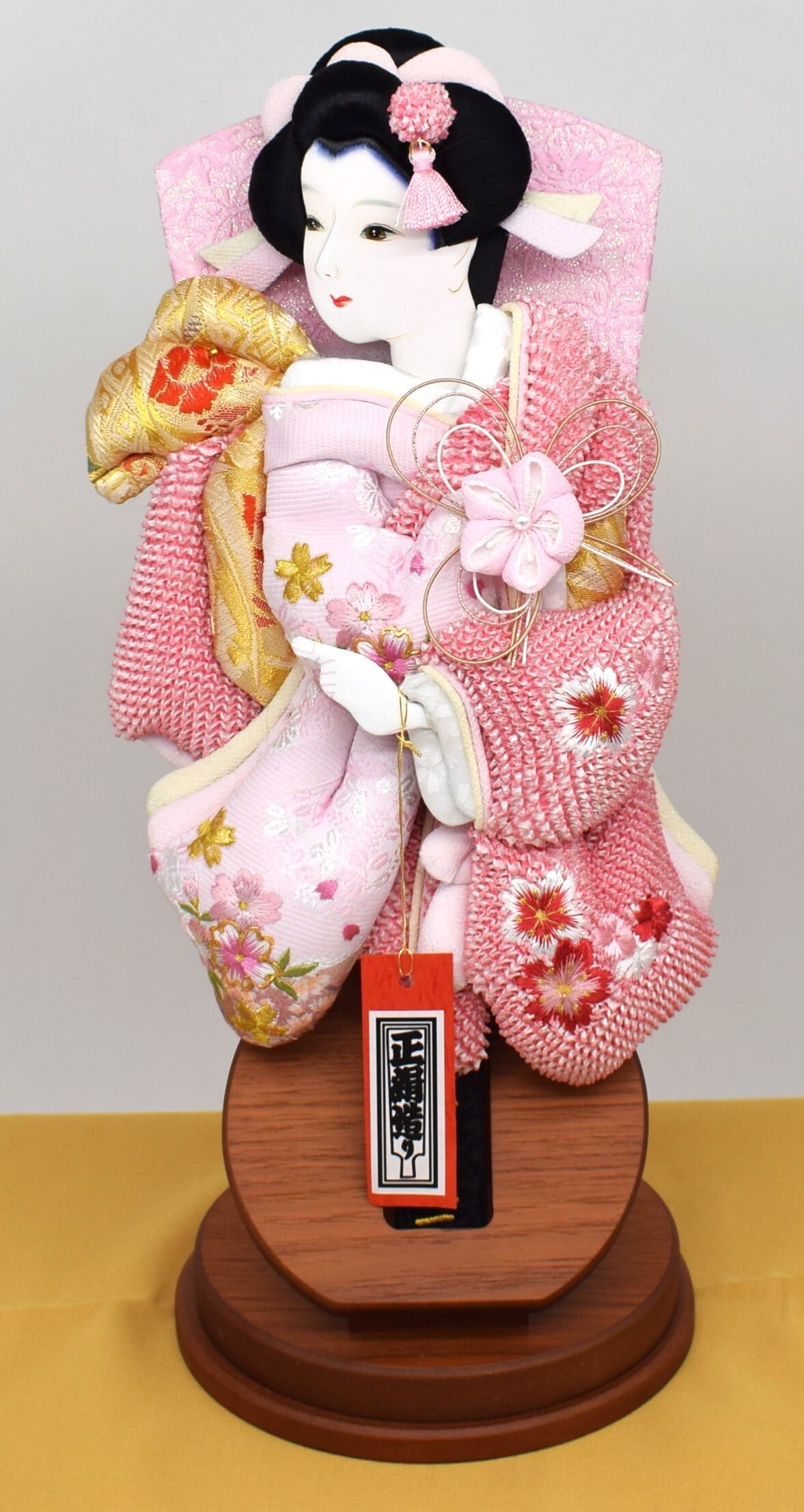 羽子板【正絹かのこ刺繍】 出飾り台付 10号 | 鱗屋商店 (Urokoya 羽子板【正絹かのこ刺繍】 出飾り台付 10号 | 鱗屋商店 (Urokoya