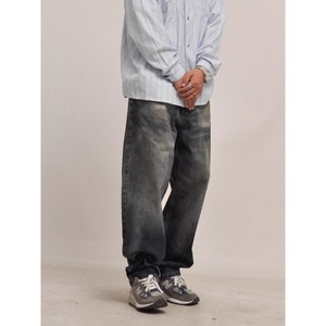 Vintage wash denim pants 1092