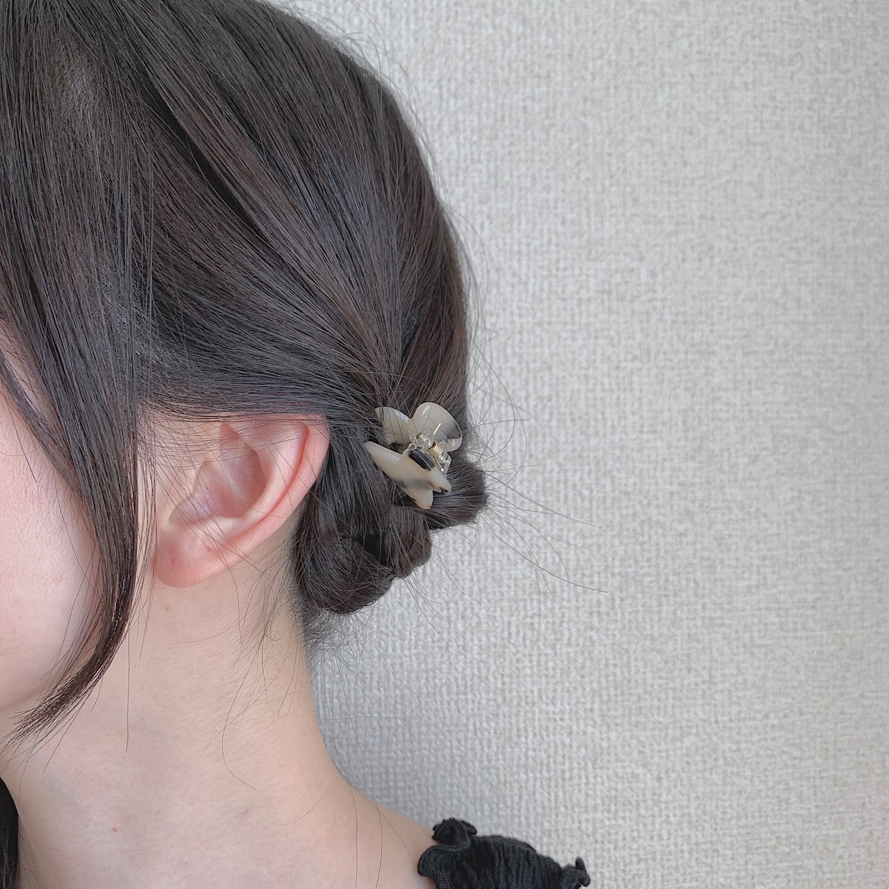 マーブルミニヘアクリップ | 韓国雑貨 タルハヌル -dalhanuel-