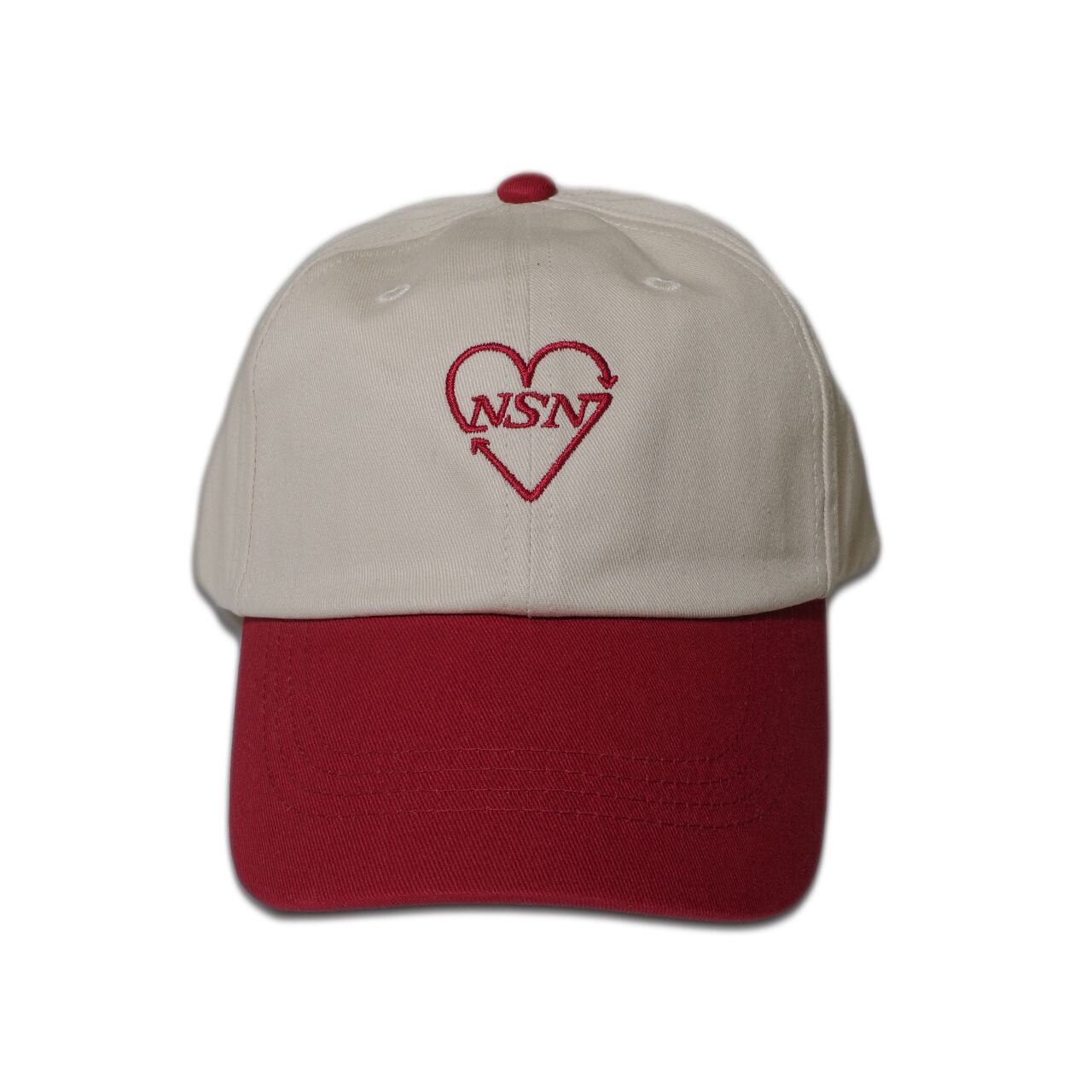 NSN original logo cap -red- | neversaynever®︎