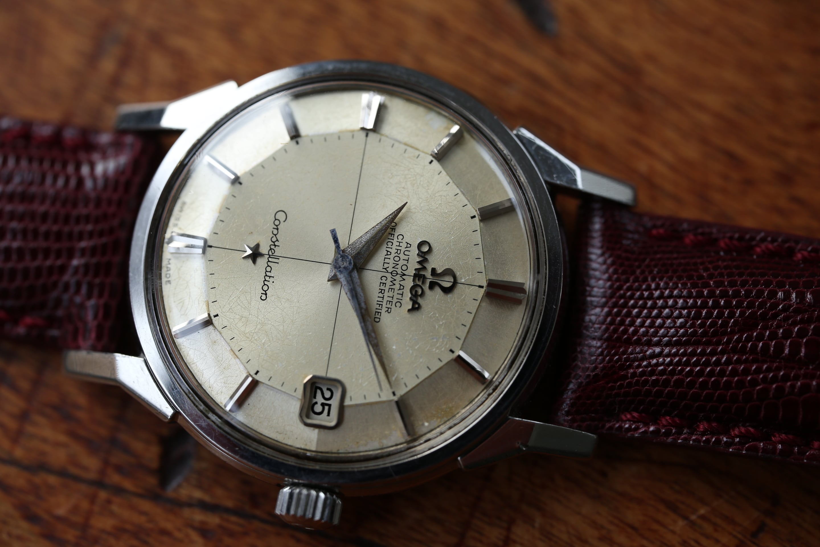 OMEGA】1967年製 オメガ コンステレーション 12角×クロスライン ドッグ