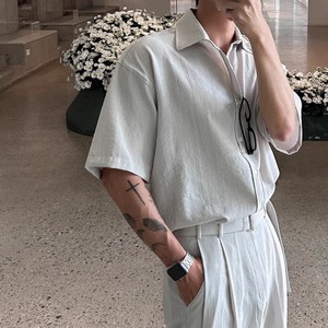 ルーズシンプルモダンシャツ（別売りでセットアップのパンツあり）　0600