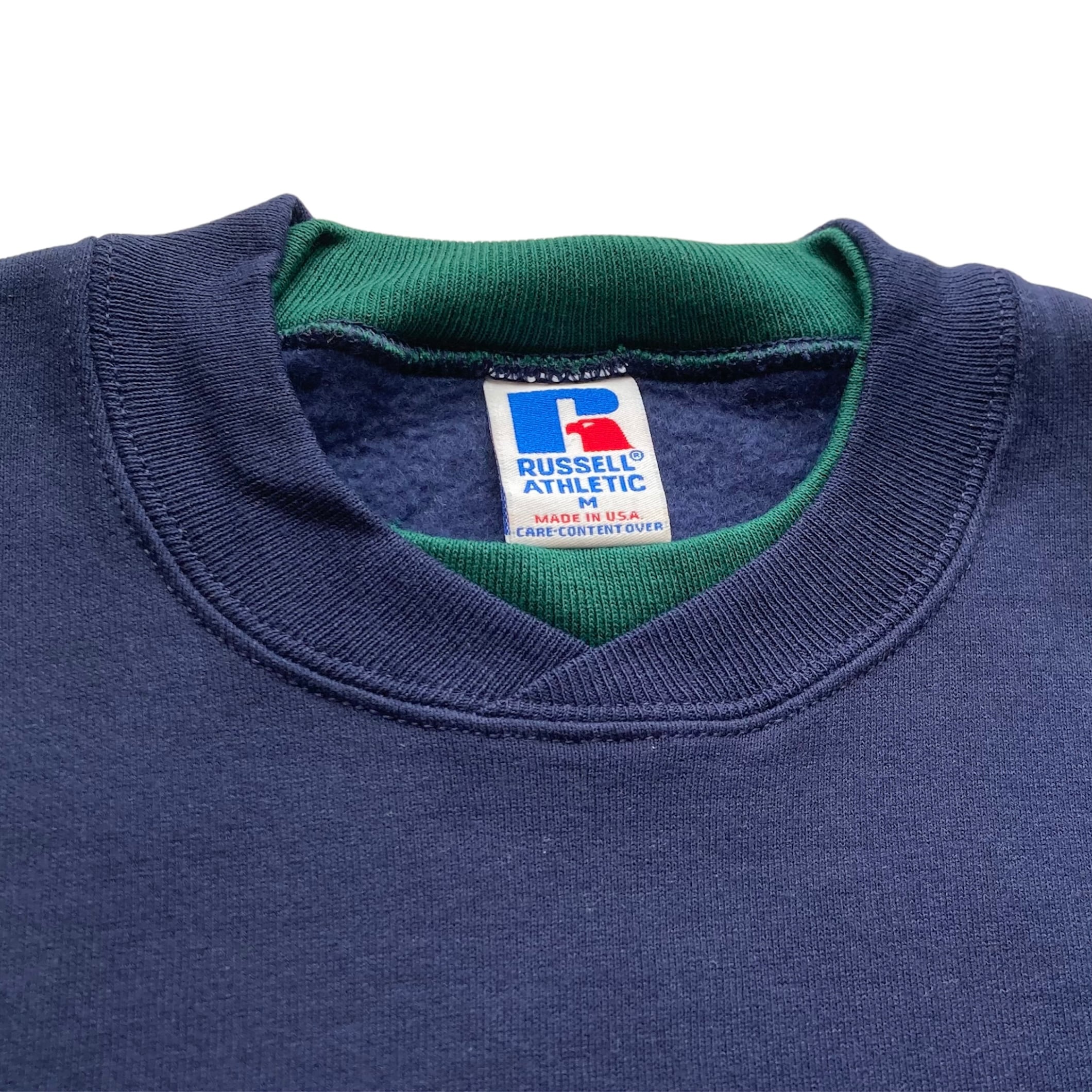 Early 90's Russell Athletic Bicolor Swiched Crew Neck Sweat Shirt ...
