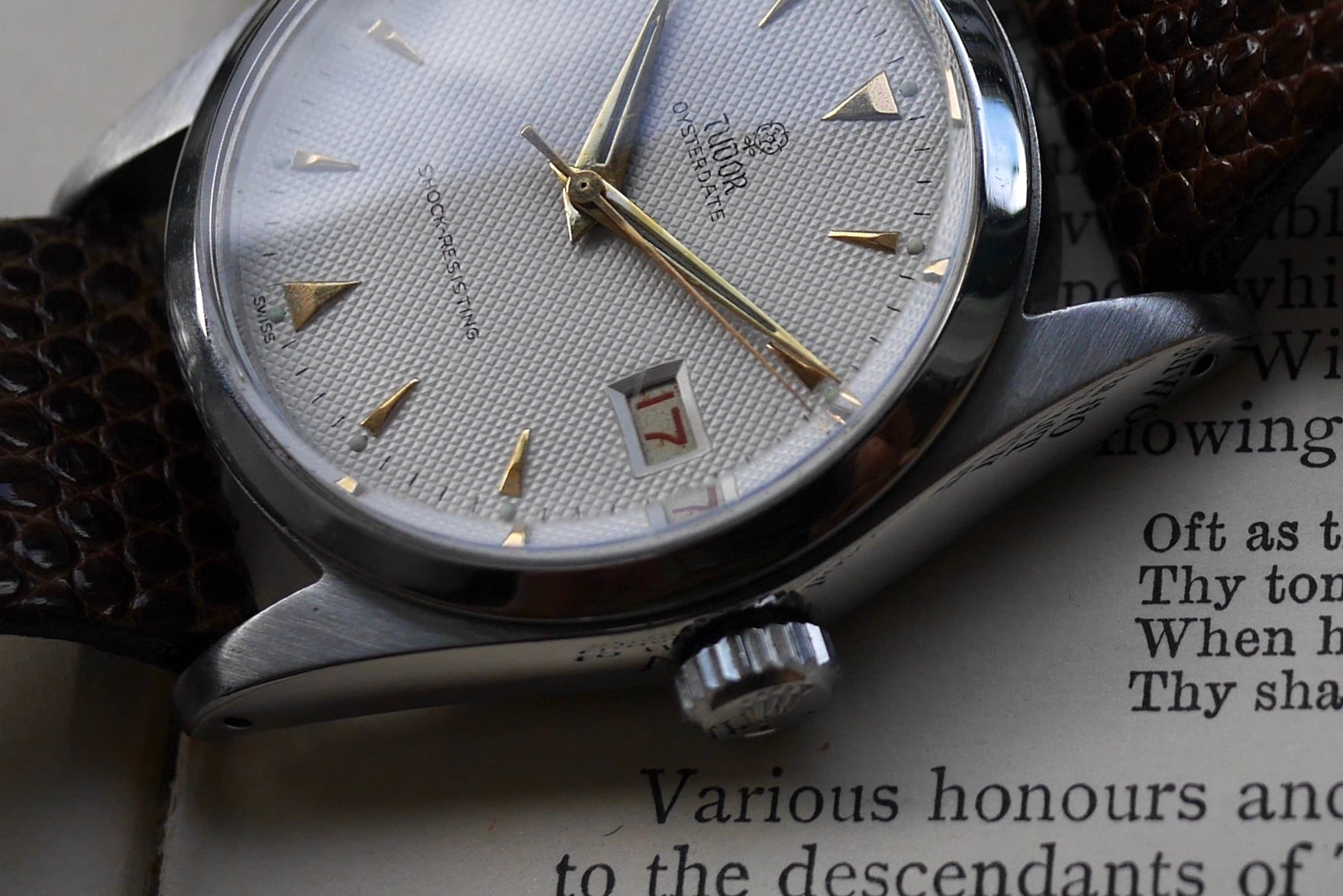 TUDOR】 1950's チュードル オイスターデイト Ref.7919 小バラ 赤