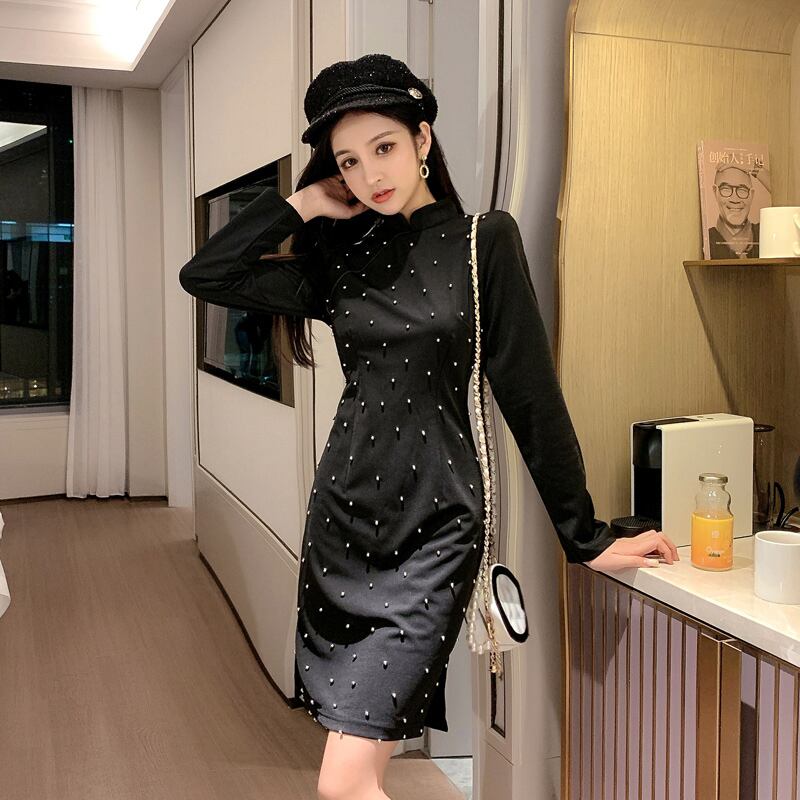 チャイナ風ワンピース 改良唐装 改良漢服 チャイナ風服 中華服 改良型  