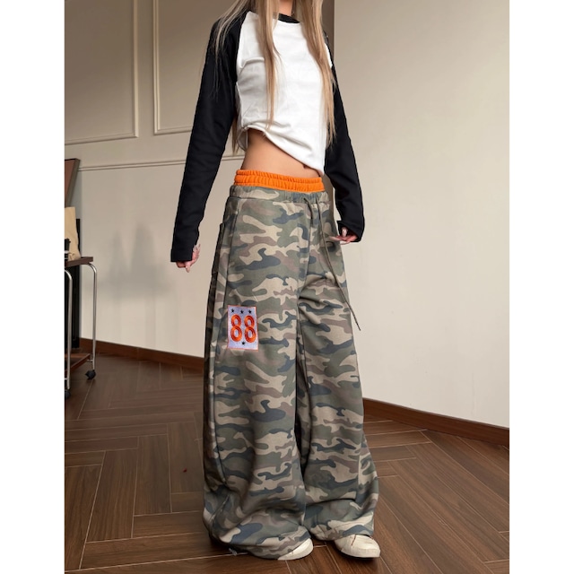 orange-point camouflage pants　オレンジポイント迷彩パンツ　J2119