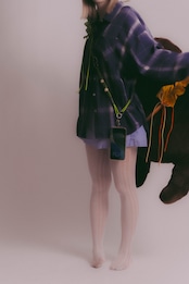 bi-tone frill strap Orange×Yellow