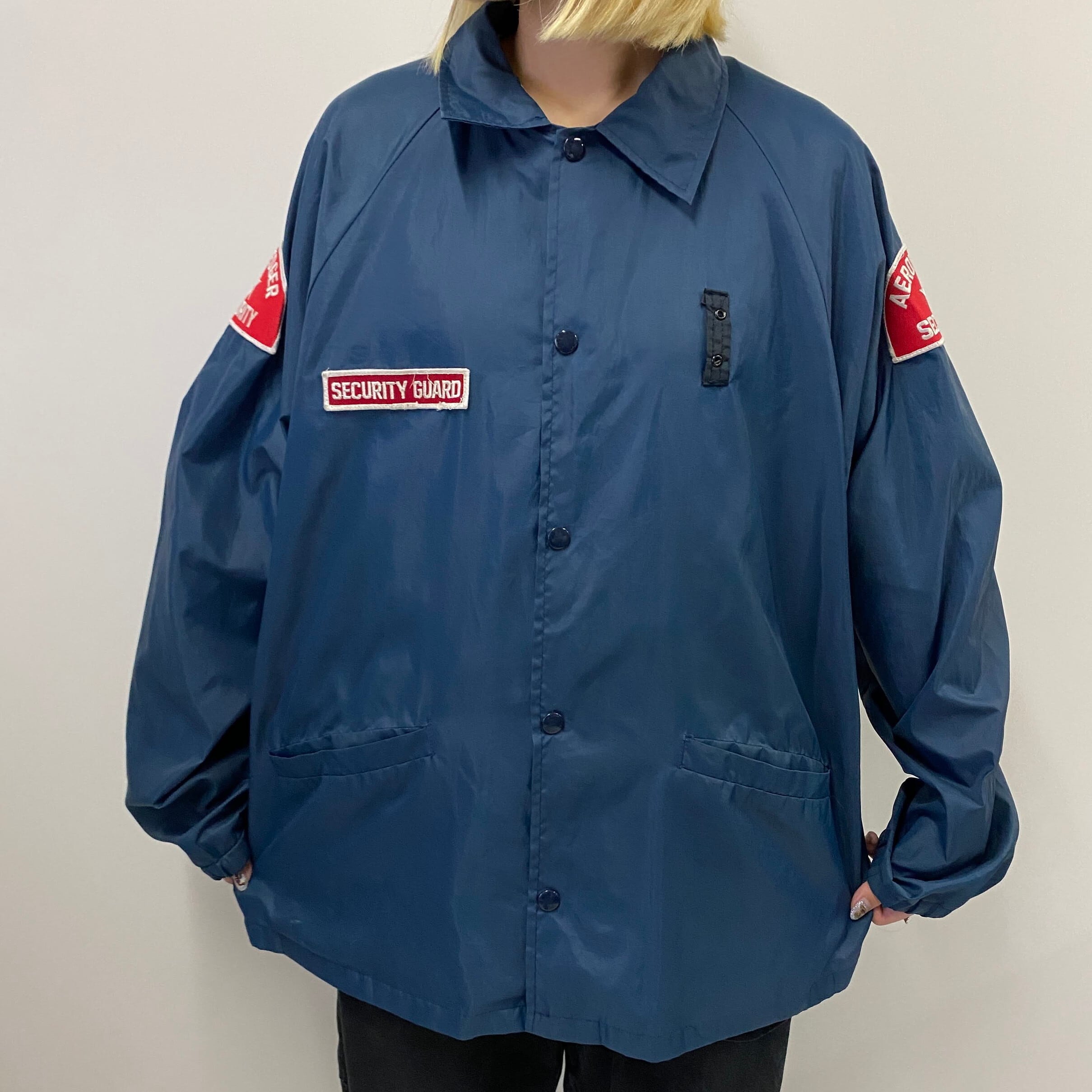 86%OFF!】 レッド コーチジャケット 長袖 企業ロゴ ワッペン USA古着