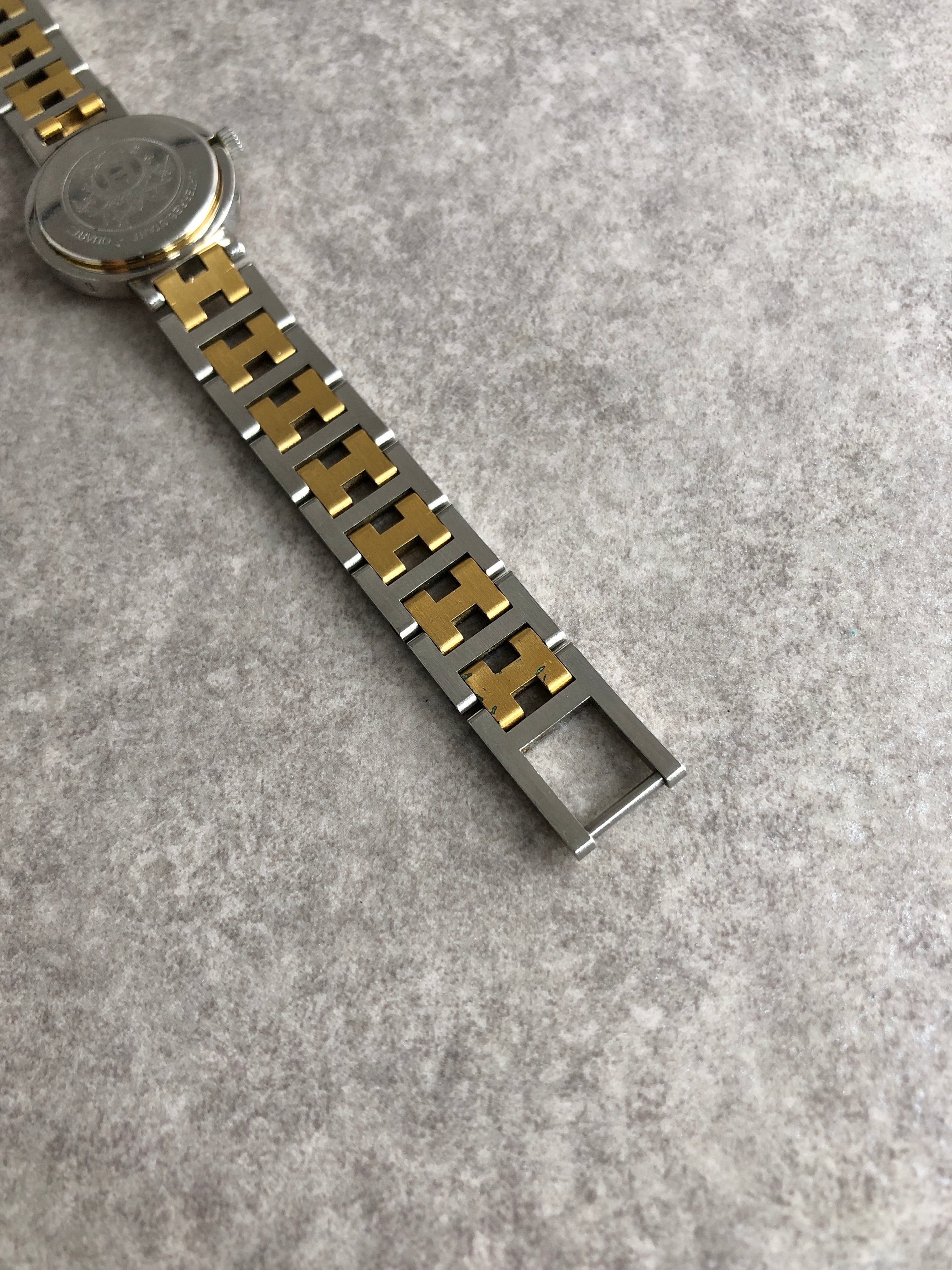 HERMES エルメス 腕時計 シルバー ゴールド ステンレススチール
