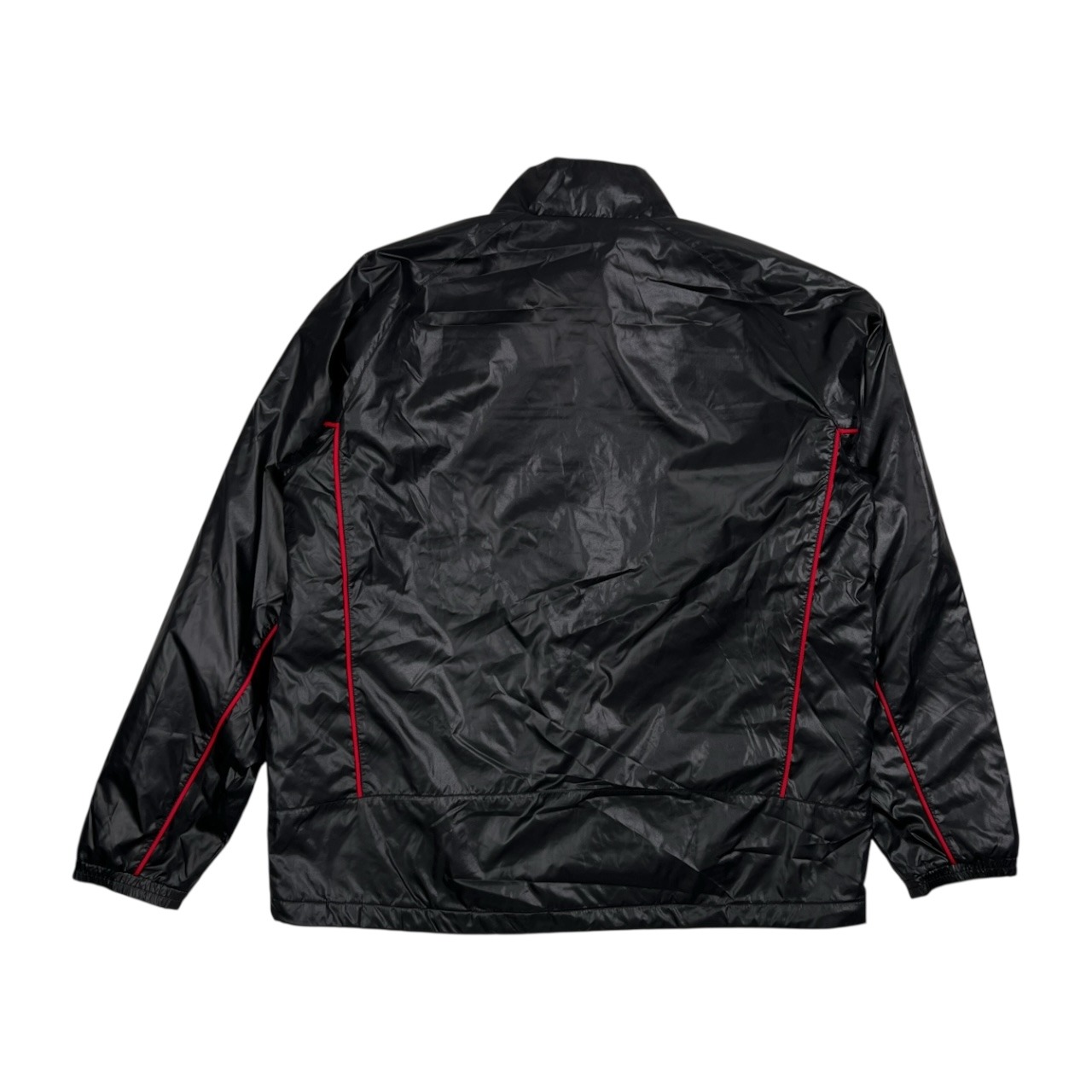 TaylorMade テーラーメイド 中綿入り ウィンドブレーカー ジャケット ゴルフウェア サイズ O /ブラック×レッド/メンズ/スポーツ