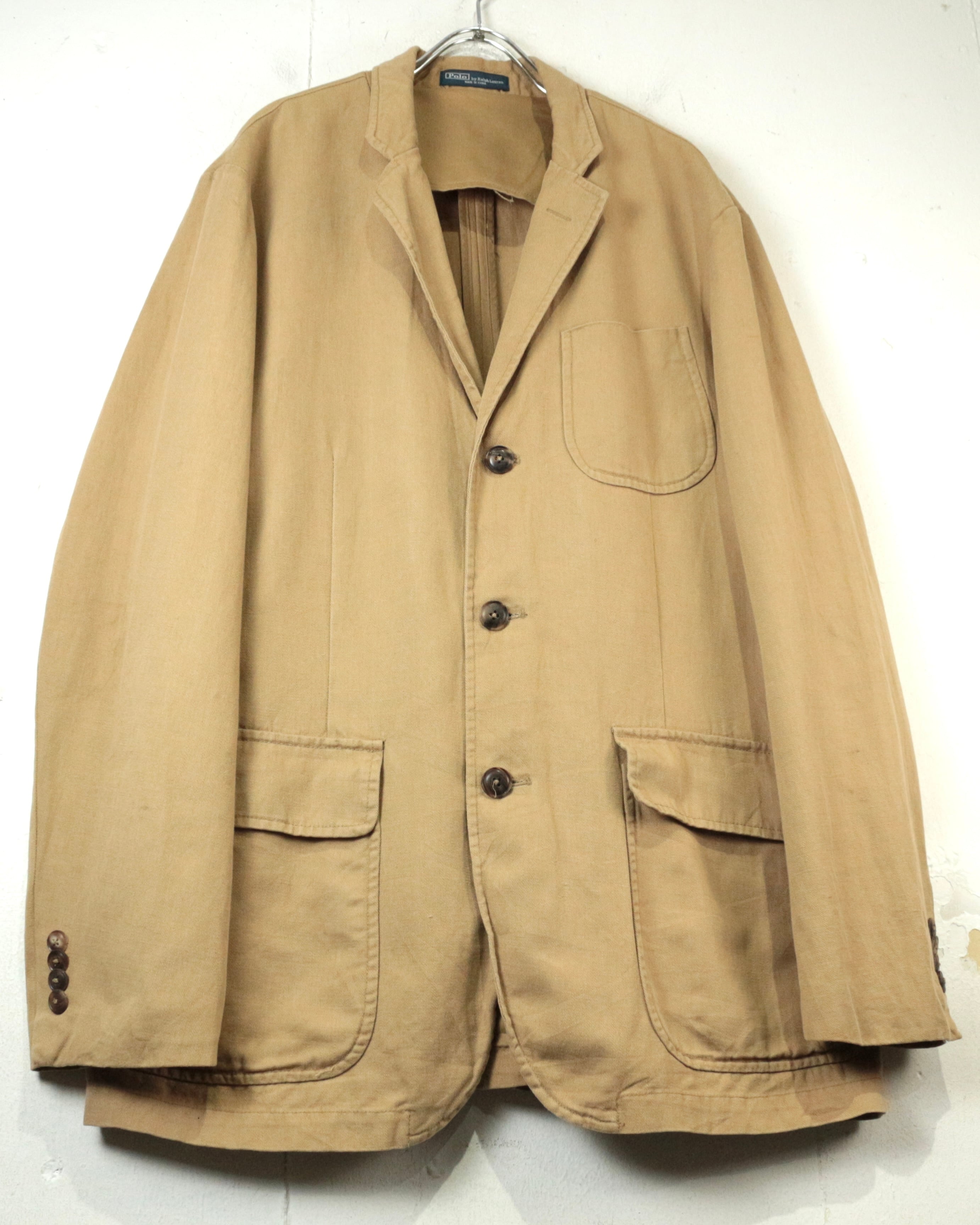 Caka act2】90's “Polo by Ralph Lauren” Vintage Linen Blend