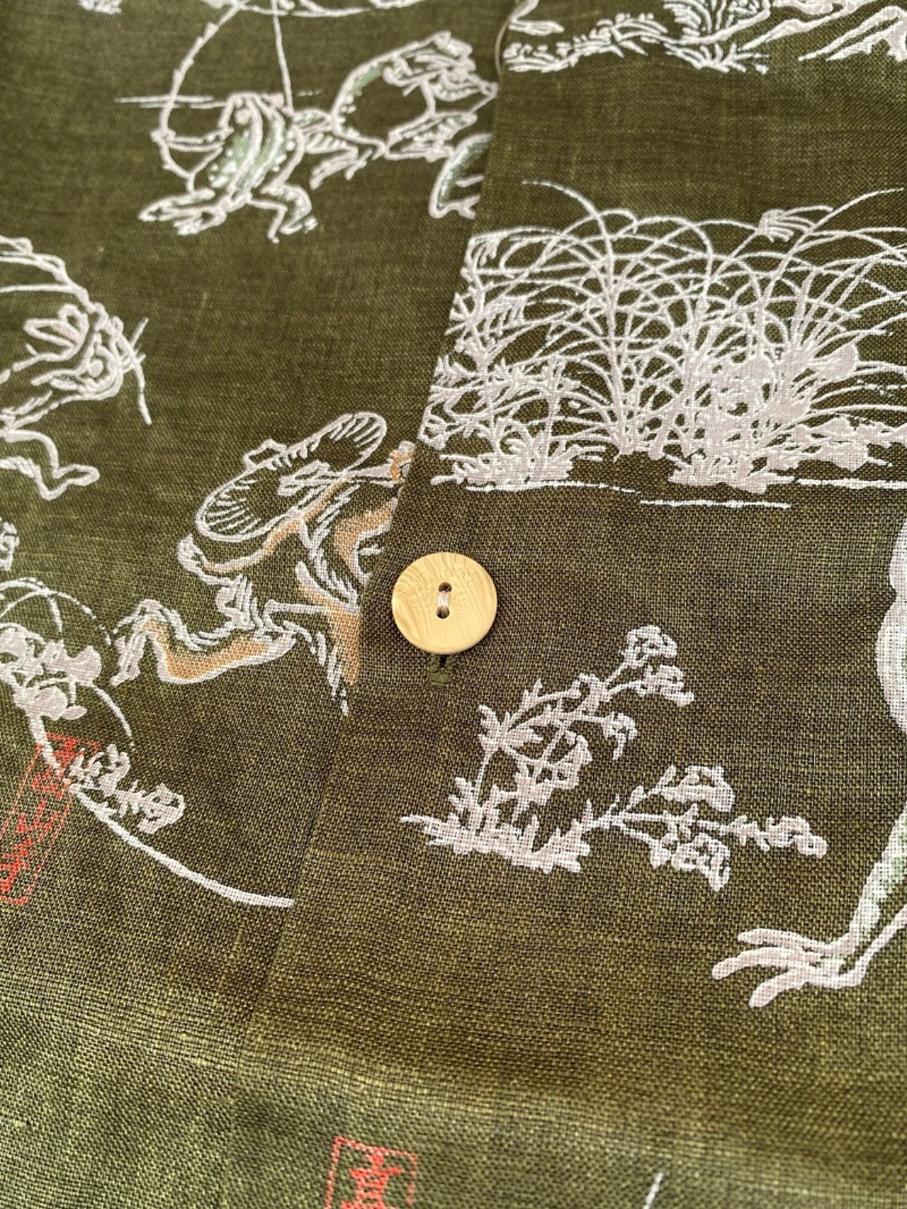 HOUSTON / LINEN ALOHA SHIRT - 鳥獣戯画 - - 7