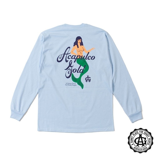 【ACAPULCO GOLD/アカプルコ ゴールド】MERMAID LS TEE 長袖Tシャツ / LT. BLUE