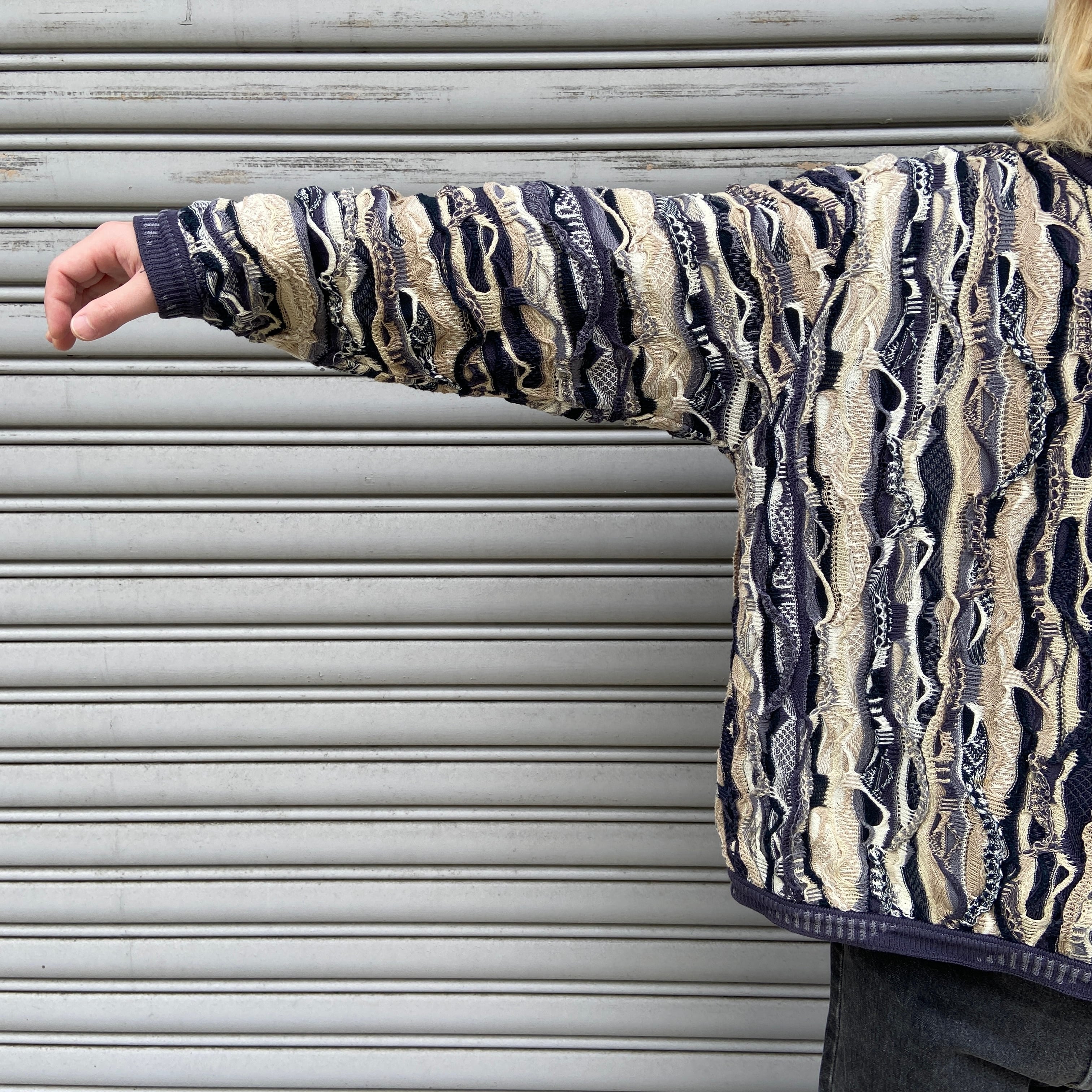 90s COOGI クージー オーストラリア製 総柄3Dニット L | 古着屋 Uan