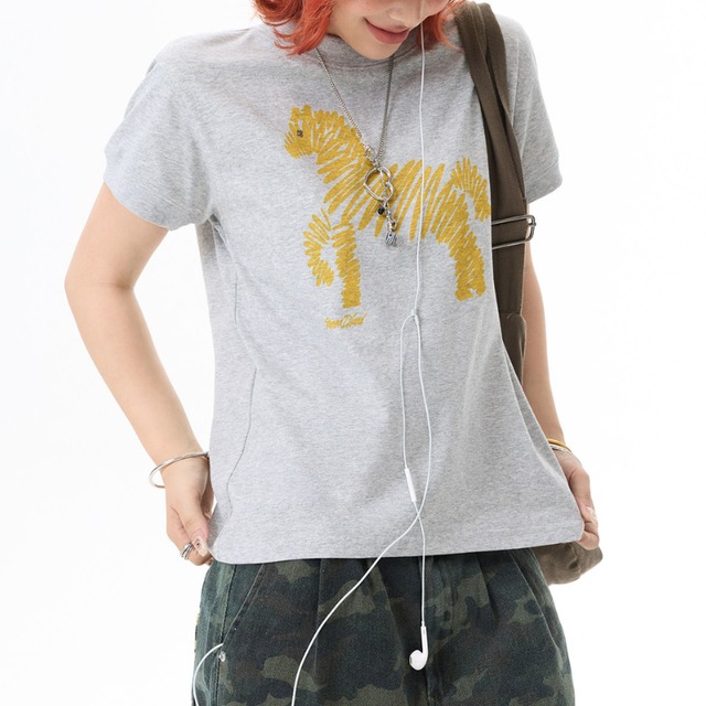 art horse short-sleeve tee　アートホース半袖ティー　J2051
