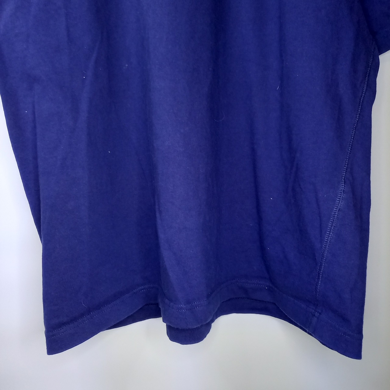 ヘリーハンセン　クルーネック　Tシャツ　刺繍ロゴ　ネイビー　メンズ　L