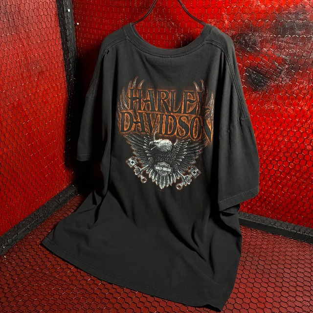 HARLEY-DAVIDSON オーバーサイズTシャツ　イーグル　ブラック　ハーレー