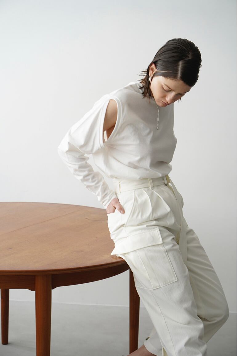 23SS】CLANE クラネ / 2WAY ASYMMETRY TOPS | TRENTオンラインショップ