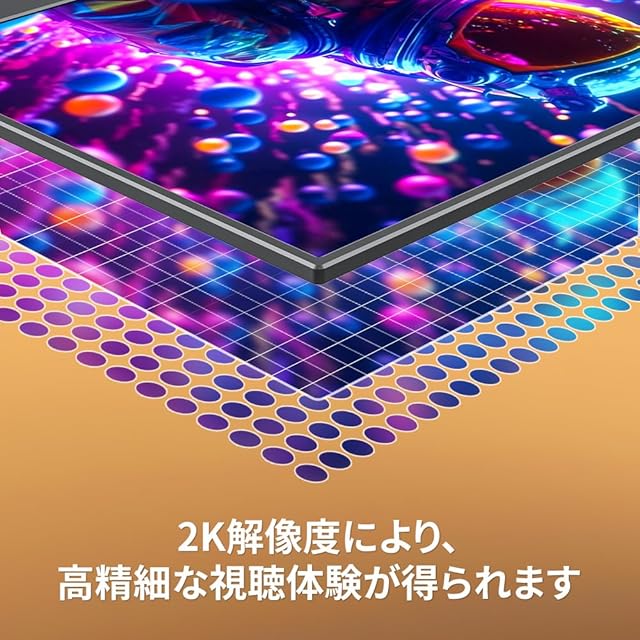 Pornitor モバイルモニター 14インチ 2K解像度 モバイルディスプレイ Pornitor モバイルモニター 14インチ 2K解像度 モバイル