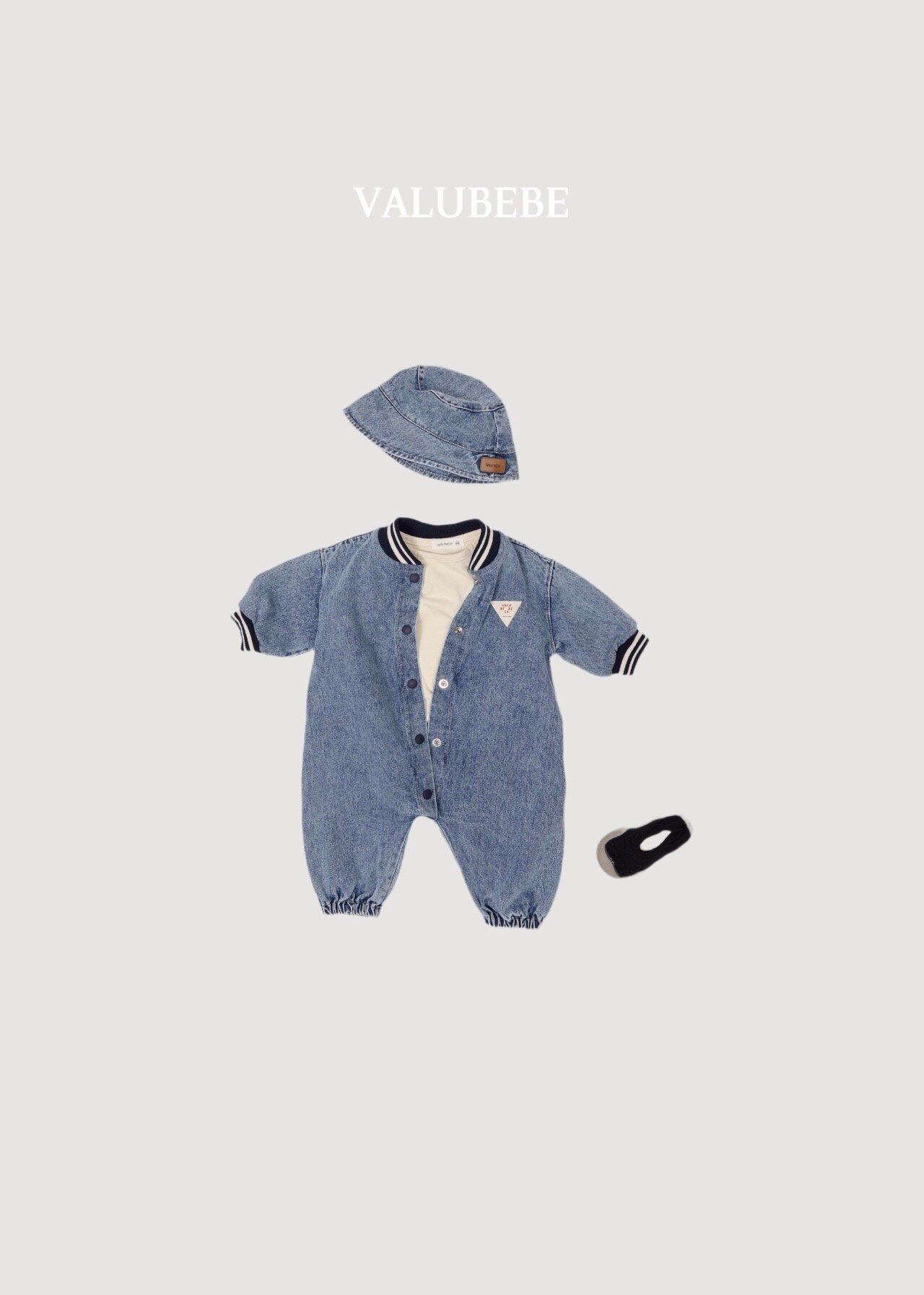 送料無料【予約】/ ドンキデニムジャンプスーツ / valubebe