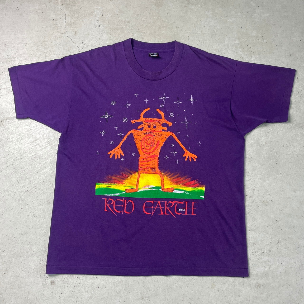 90年代 RED EARTH FESTIVAL 1992 イベント アート プリント Tシャツ