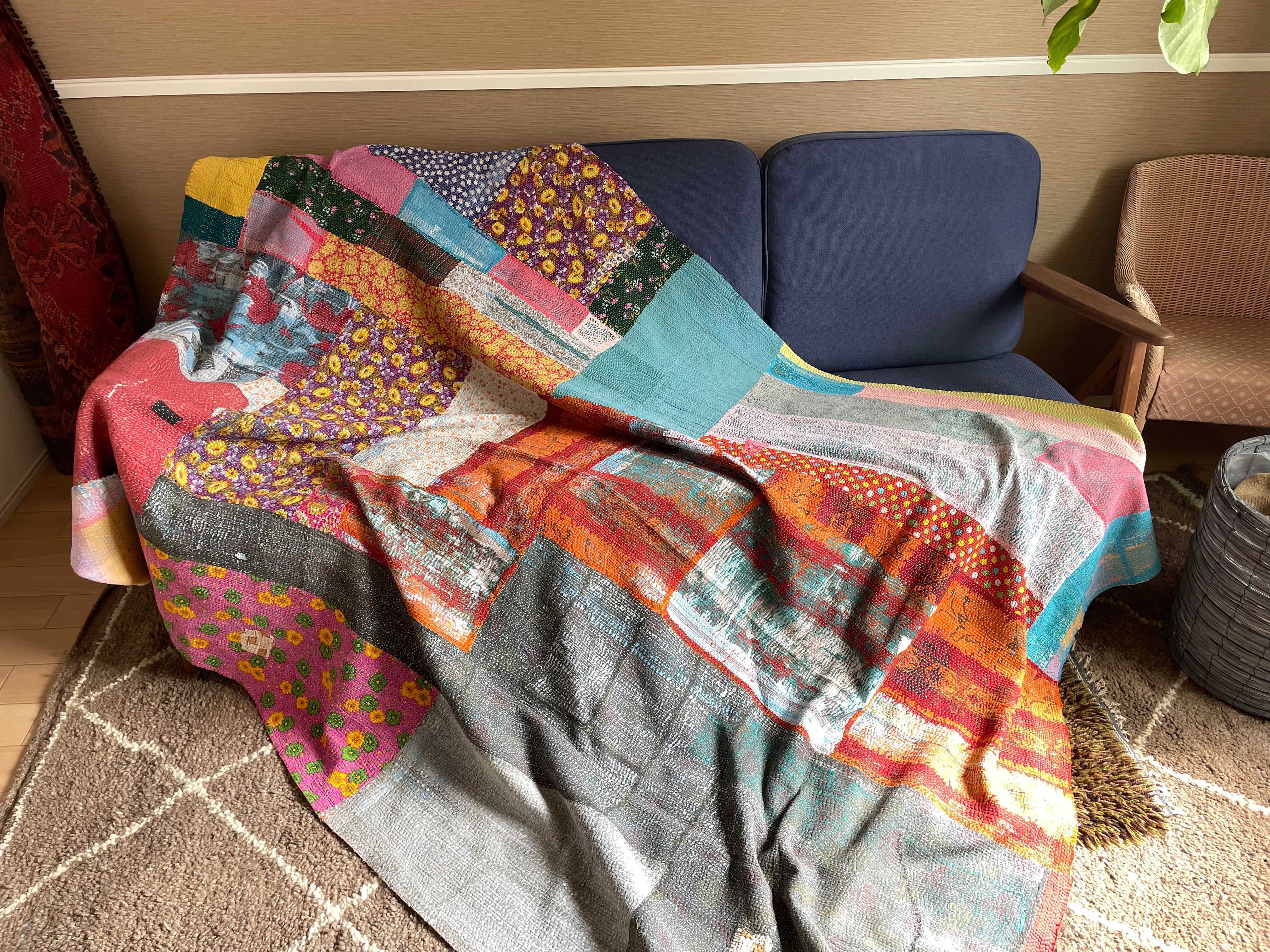 インド ビンテージラリーキルト カンタ glpc