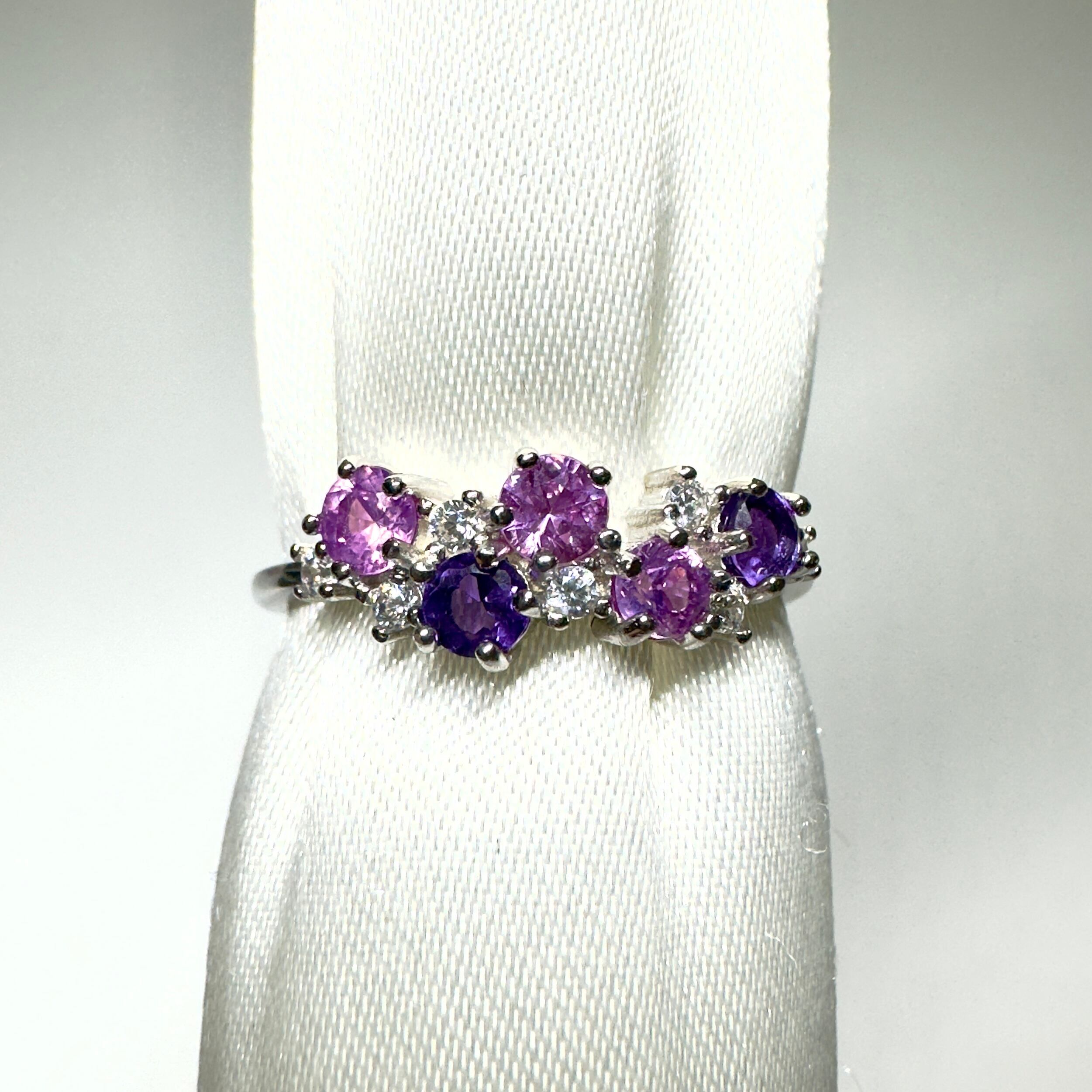 リースRing♦︎非加熱サファイア・アメシスト♦︎