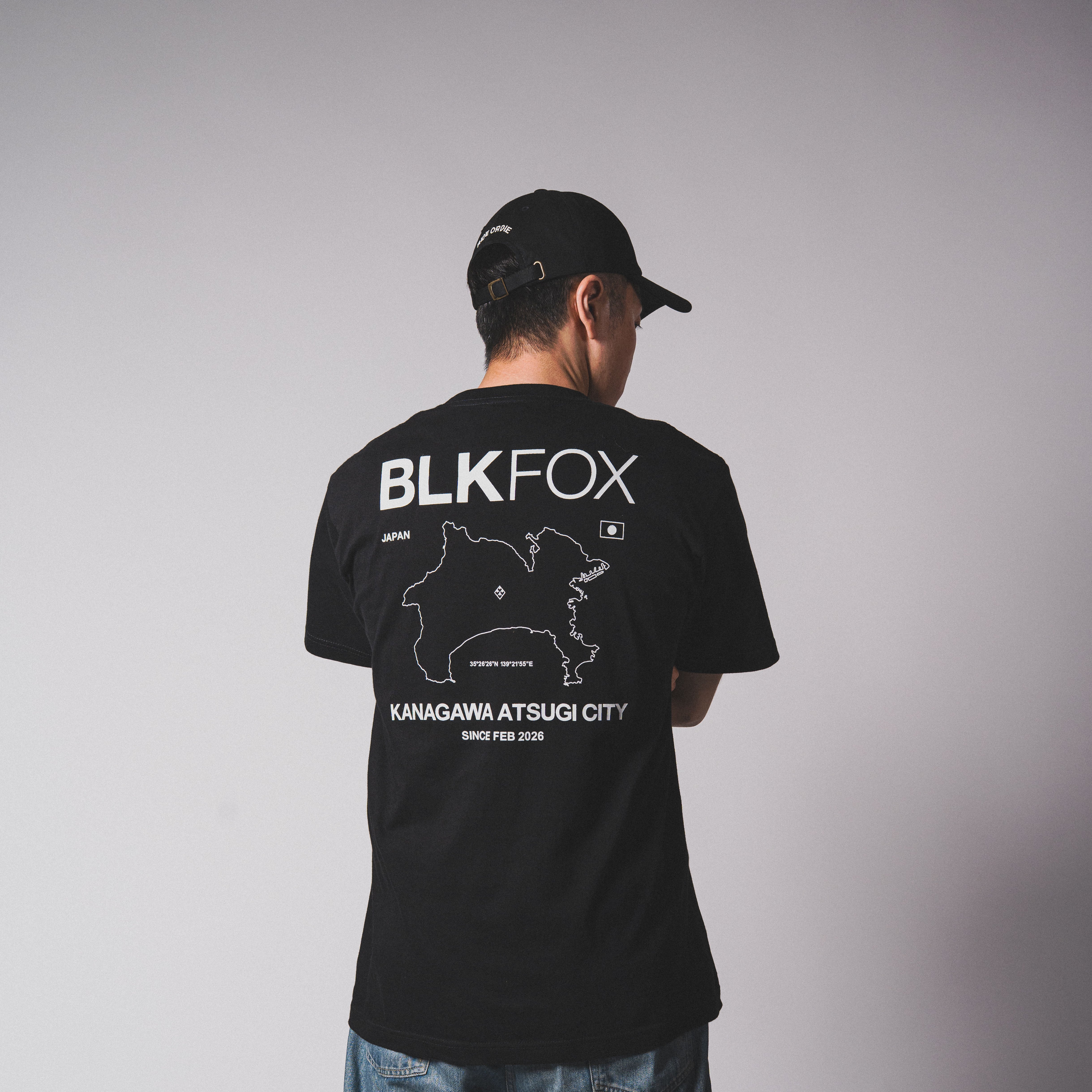 BLKFOX T-Shirt-01／BLACK × LUMINOUS (蓄光 BLKFOX SELECTION