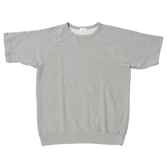 ※アウトレット品 Women's 裏毛半袖ｽｳｪｯﾄｼｬﾂ Grey 1サイズ №10