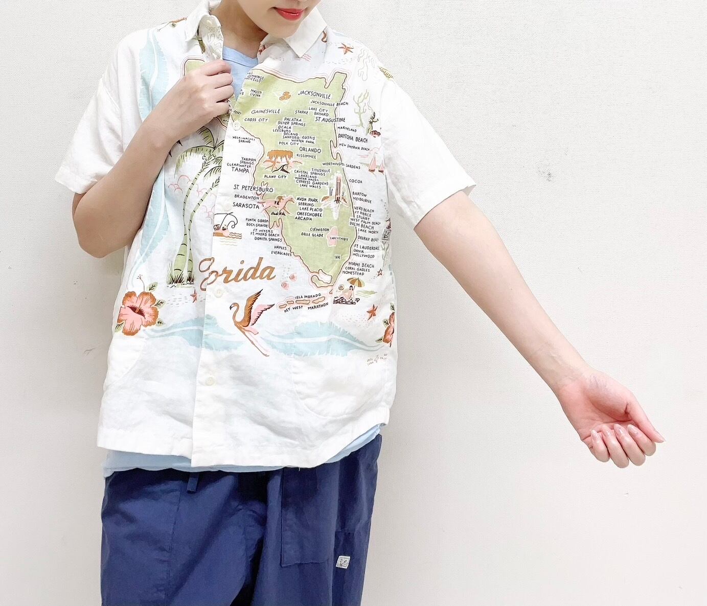 快晴堂】Wide カロハシャツ / 32S-41G | syozikiya online shop