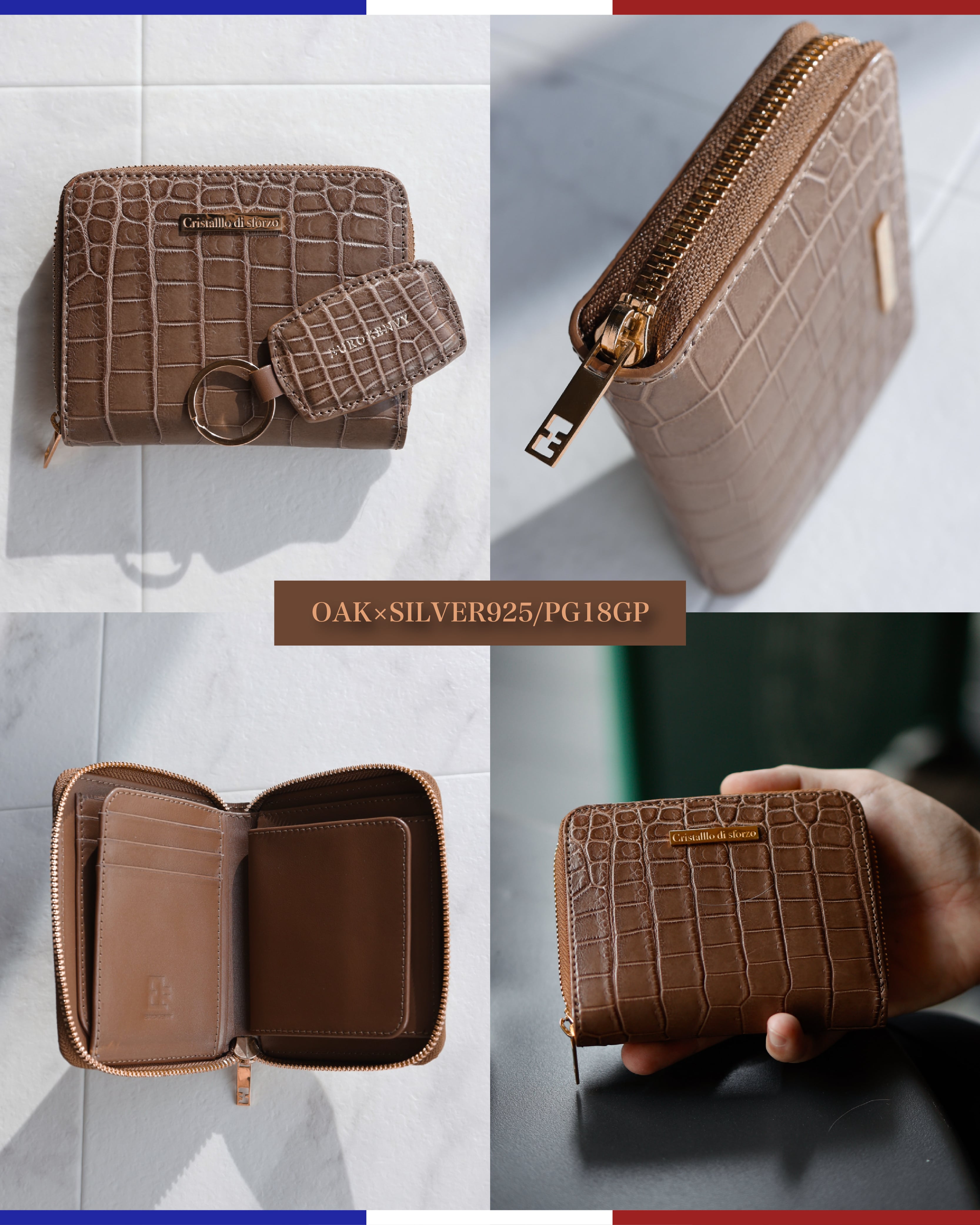 圧倒的高級感】Crocodile Porosus Middle Wallet【最高級ポロサス