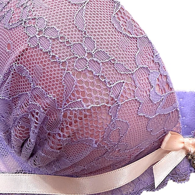 BCDcup【76600パープル】優美レース美胸ブラセット