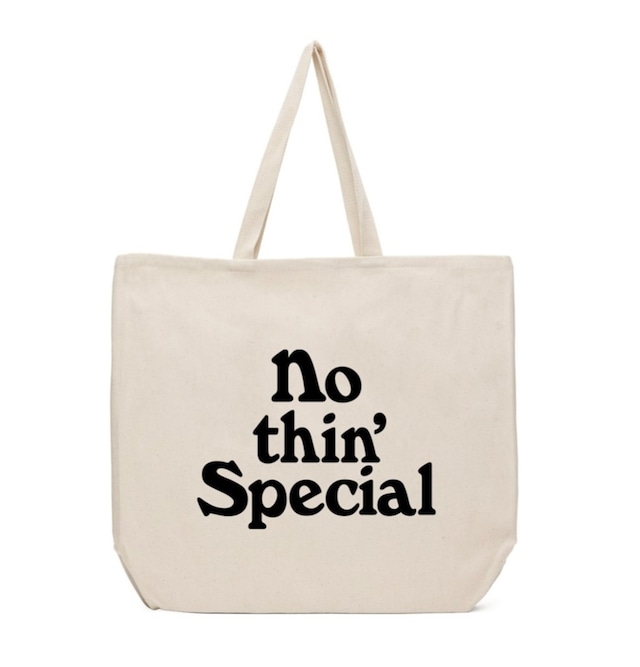 NOTHIN'SPECIAL / LOGO CANVAS TOTE / NATURAL