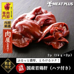 国産若鶏肝 2p（2kg）