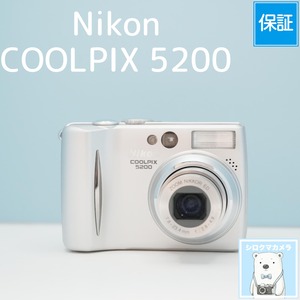 Nikon COOLPIX 5200 デジカメ スマホ転送OK フルセット シロクマカメラ a7269