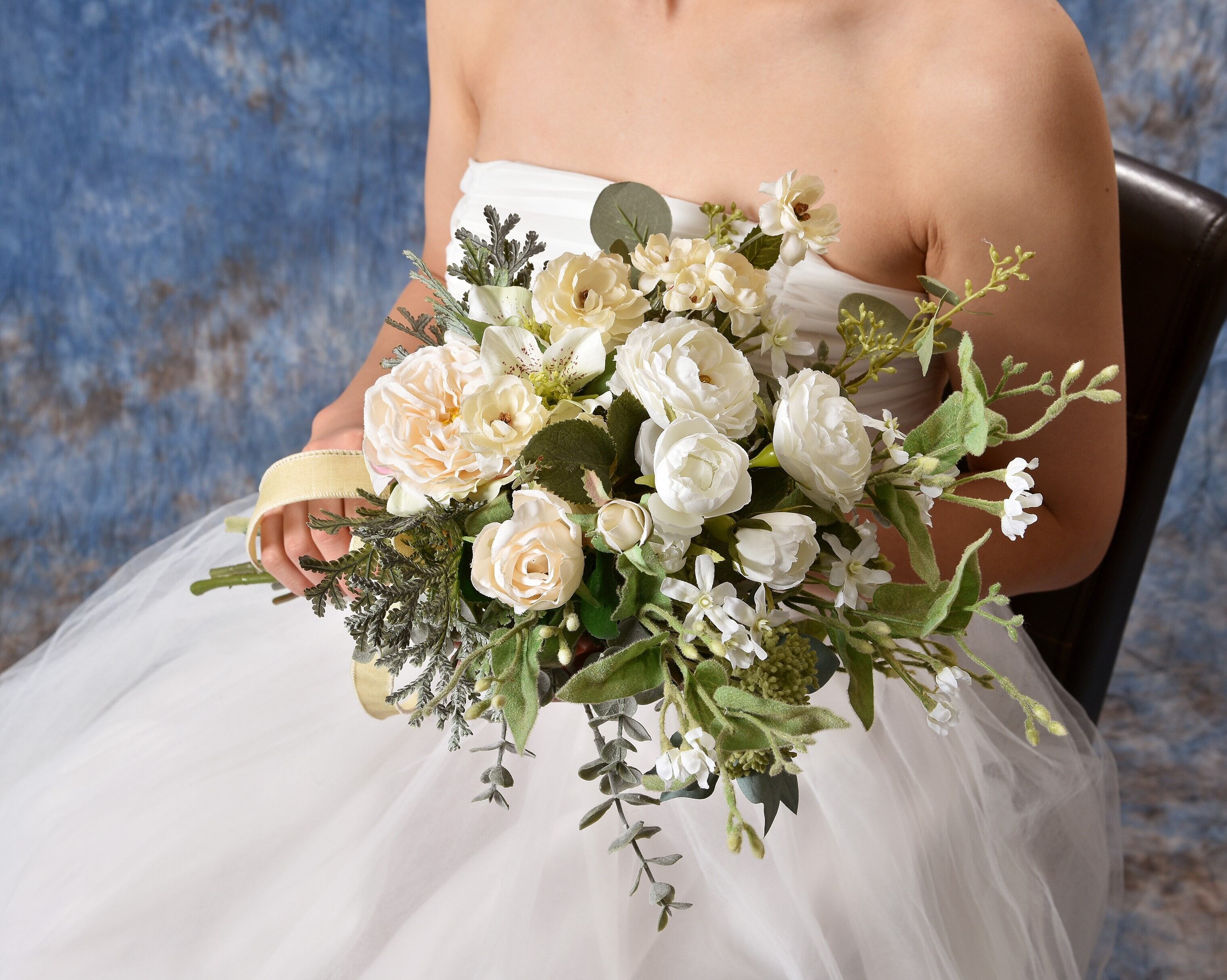 レンタル7泊8日】ホワイトシャンペトルブーケ | sibewedding