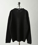 VOLUNTAS ridge knit crew neck (BLK) JP148000