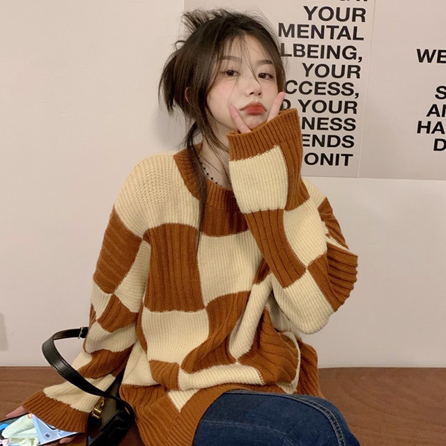 プルオーバー セーター ルーズスタンダード レトロ ウィンター 冬物 スーパーモール19532985790