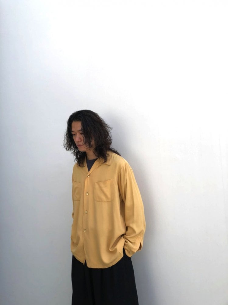 Vintage Open Collar Rayon Shirt [1950s] [Stradivari] Vintage Open