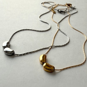 beans necklace ステンレスネックレス