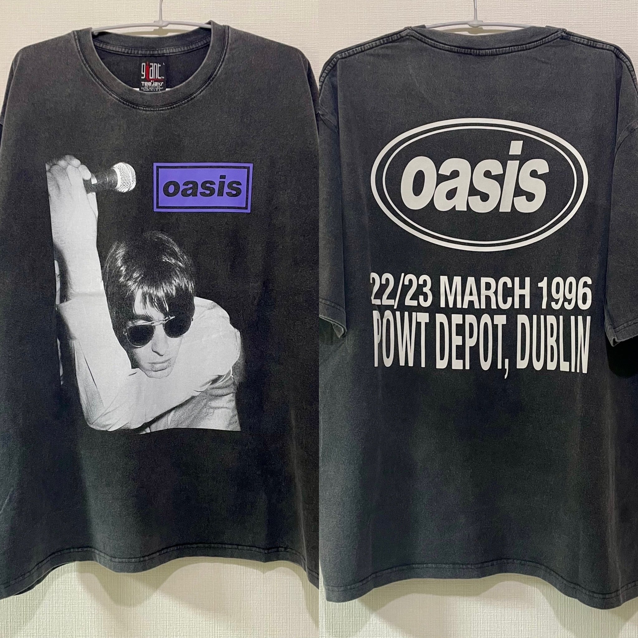 90年代バンド オアシス oasis L バンドTシャツ ロックTシャツ - その他