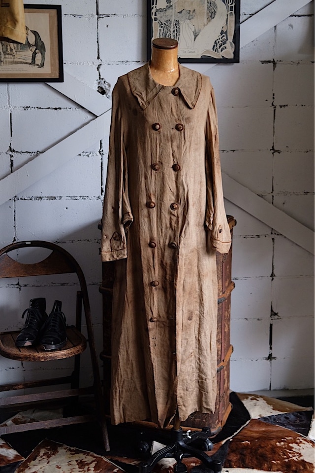 Antique Victorian linen coat